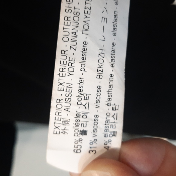 Zara Black Bell Sleeve Topper Coat Open Front Sz S - Picture 5 of 6